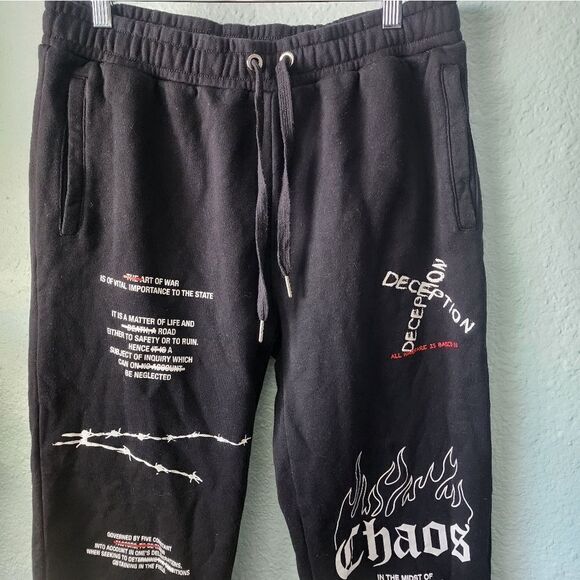 JK Attire art of war graffiti deception joggers pants unisex - Picture 5 of 15